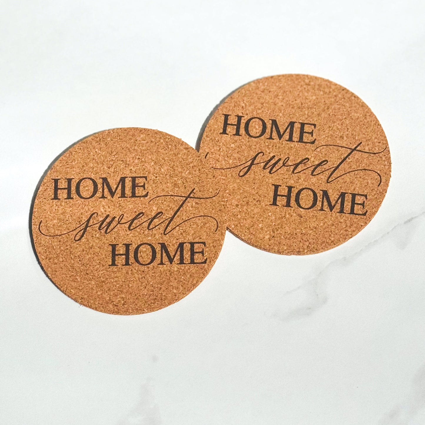 Round Cork Coasters - Set of 4