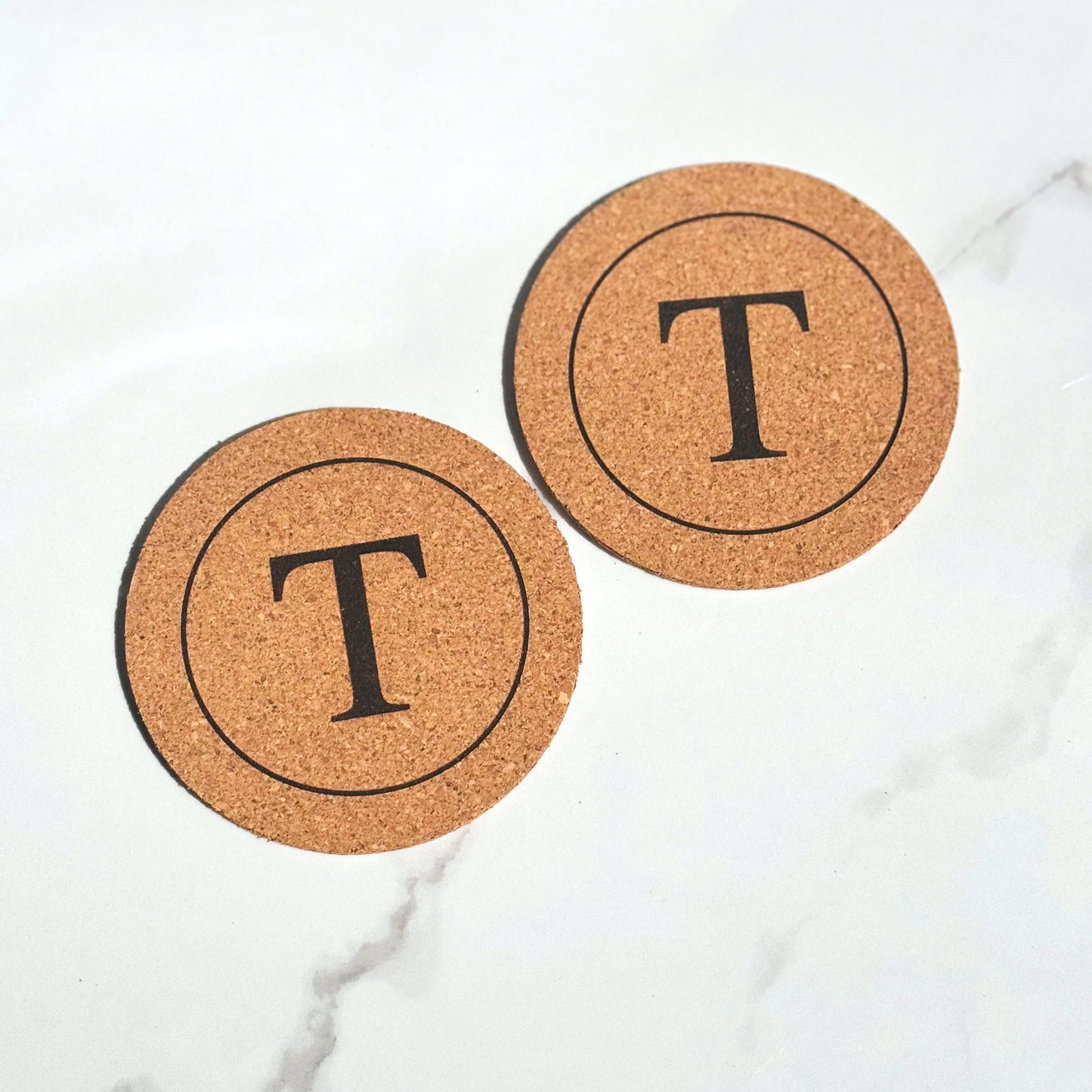 Round Cork Coasters - Set of 4