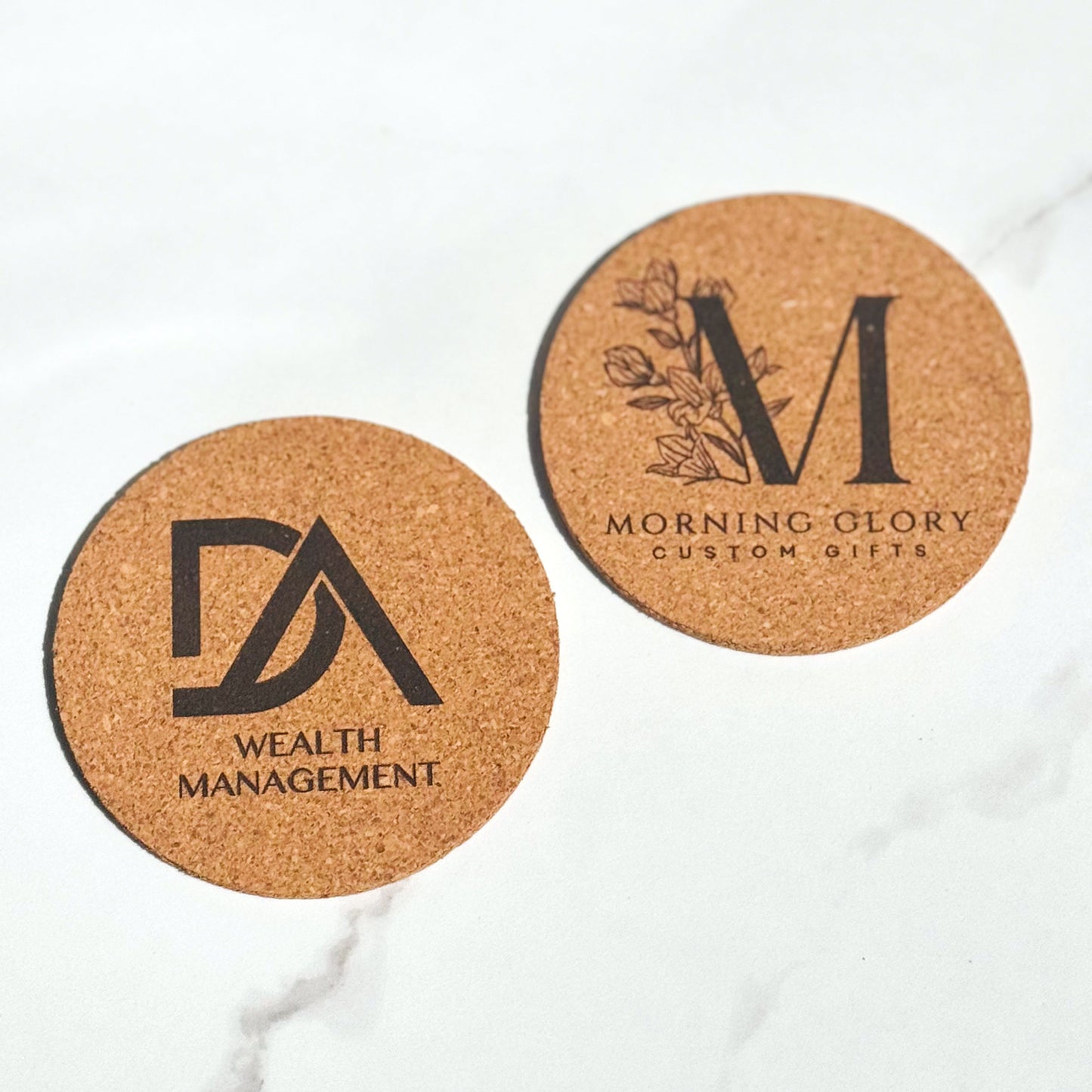 Round Cork Coasters - Set of 4