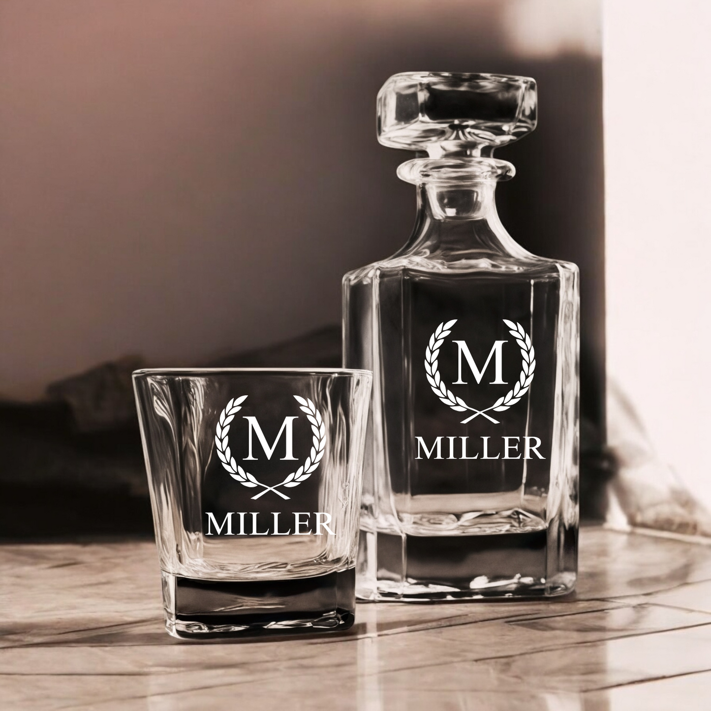 Personalized Whiskey Decanter Set