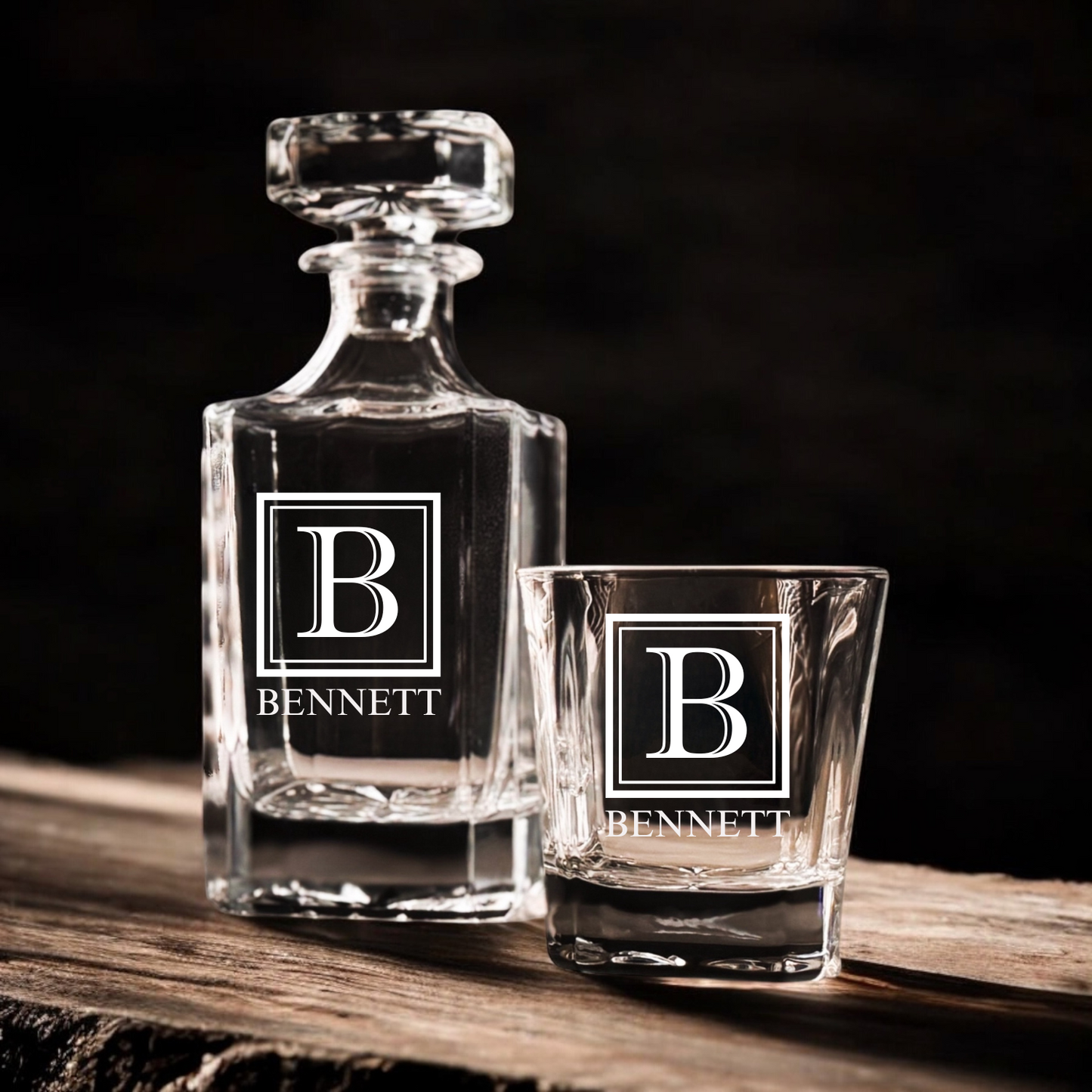 Personalized Whiskey Decanter Set