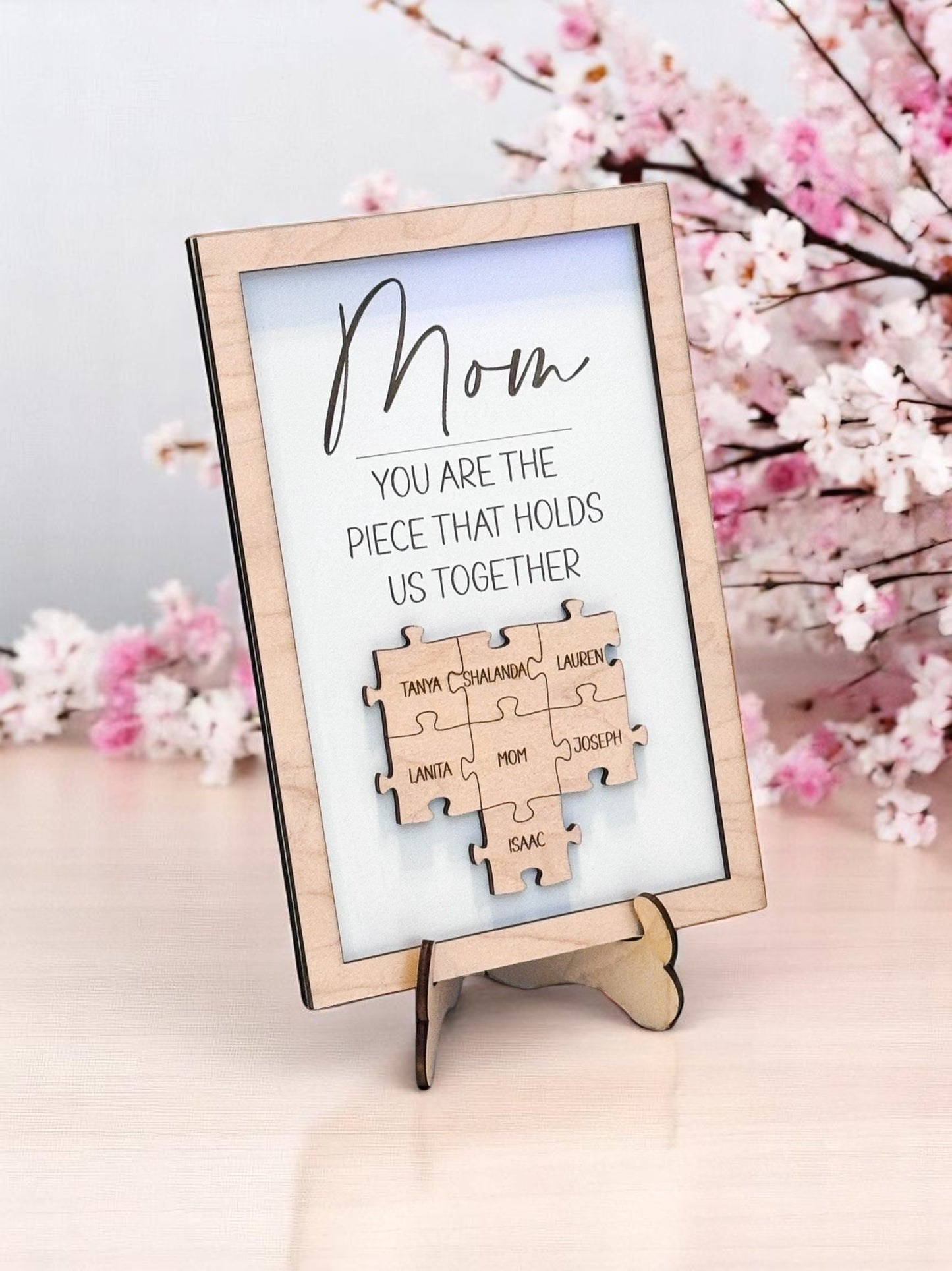 Personalized Puzzle Frame with Family Names