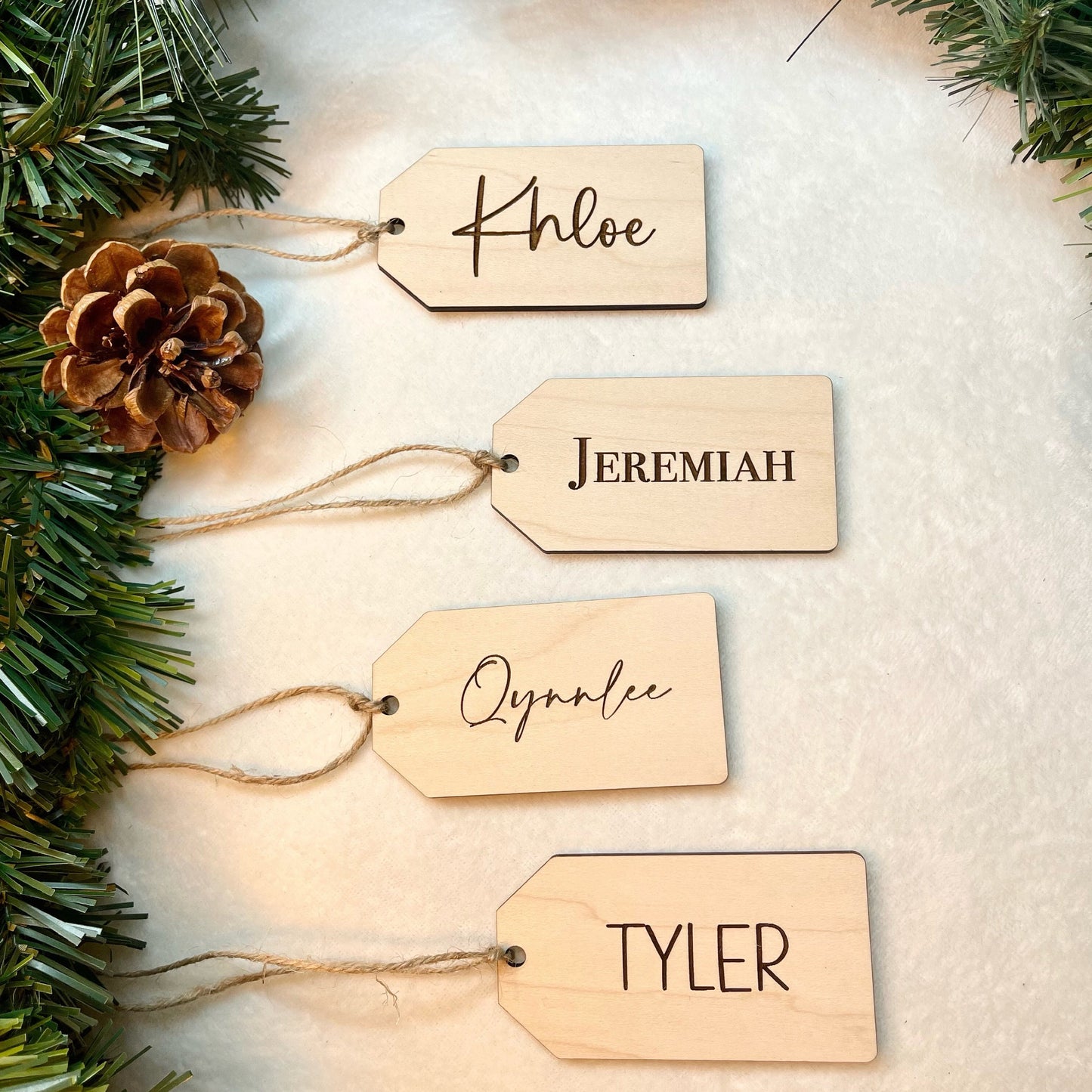 Stocking Name Tag, Stocking Tag, Personalized Gift Tag, Christmas Ornament, Name Label, Pet Stockings