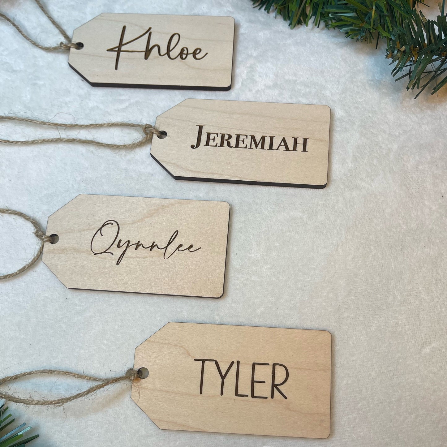 Stocking Name Tag, Stocking Tag, Personalized Gift Tag, Christmas Ornament, Name Label, Pet Stockings