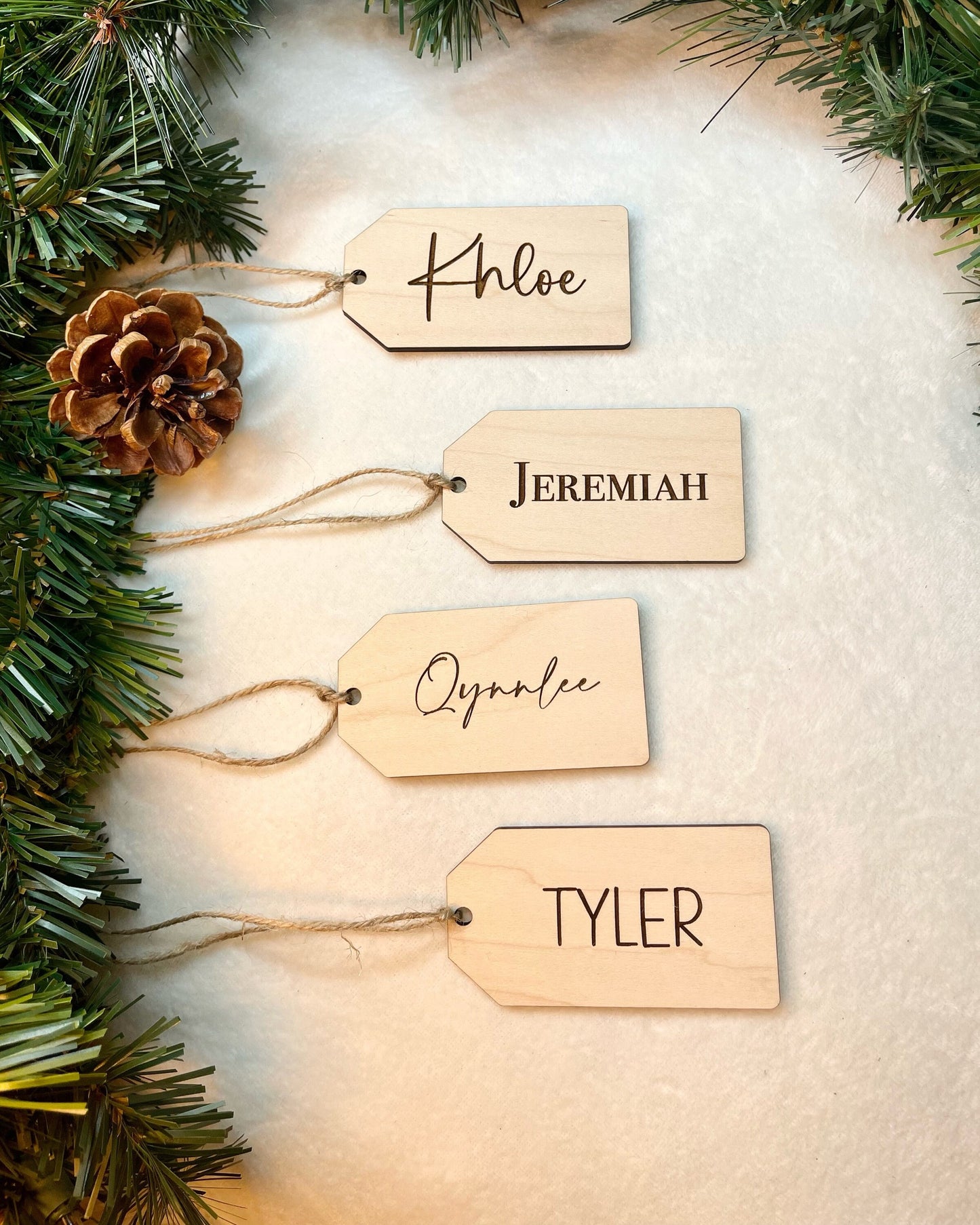 Stocking Name Tag, Stocking Tag, Personalized Gift Tag, Christmas Ornament, Name Label, Pet Stockings