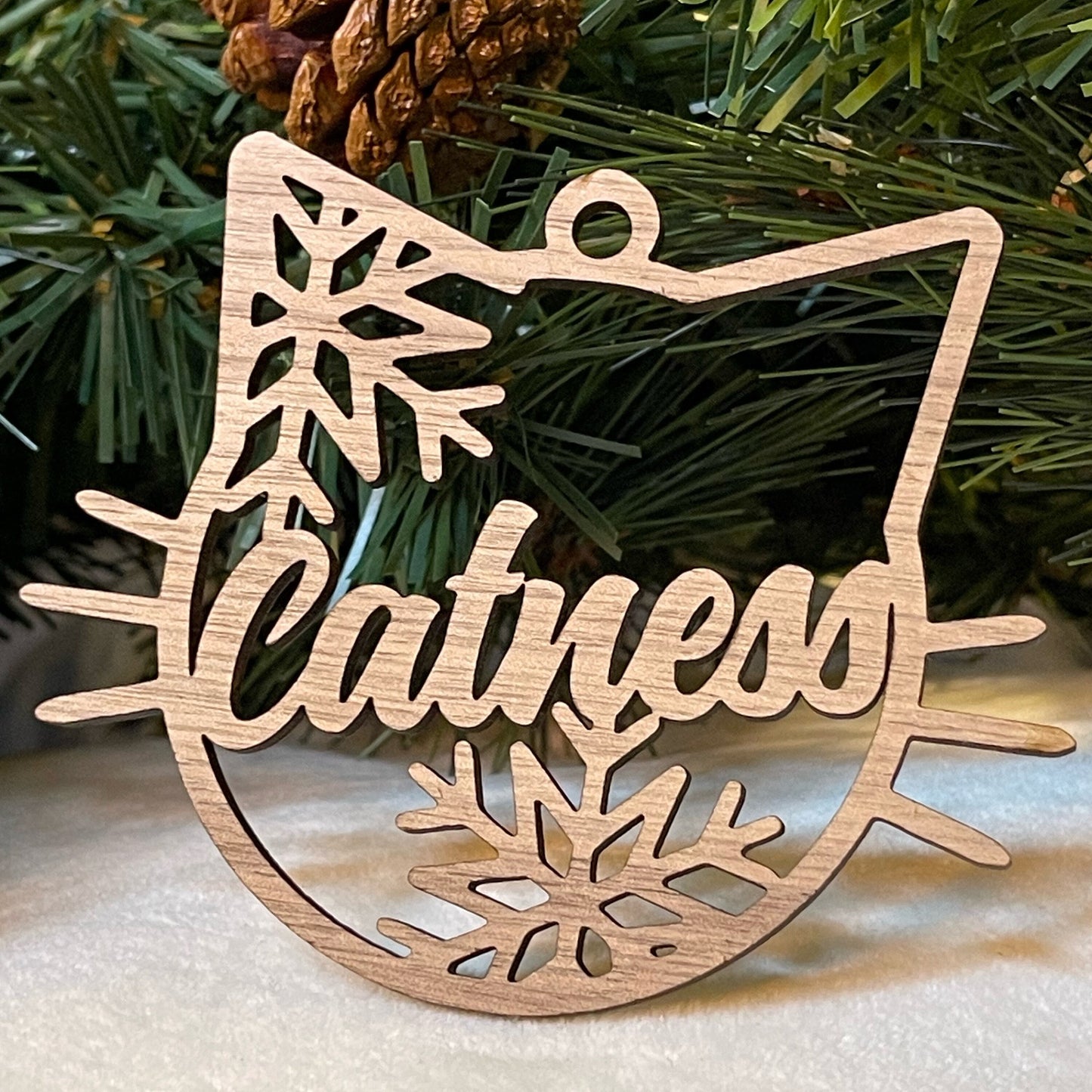 Personalized Cat Christmas Ornament