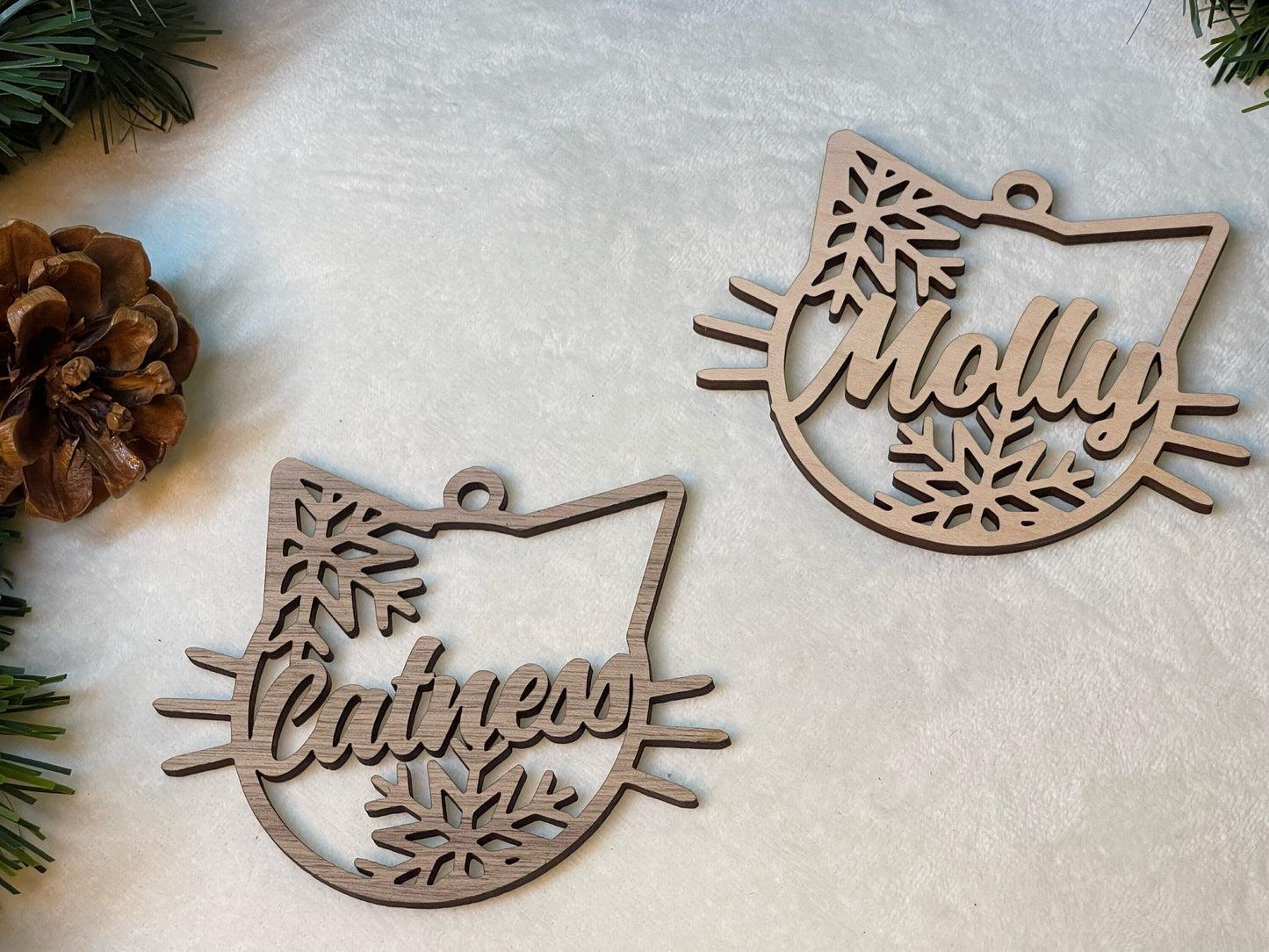 Personalized Cat Christmas Ornament
