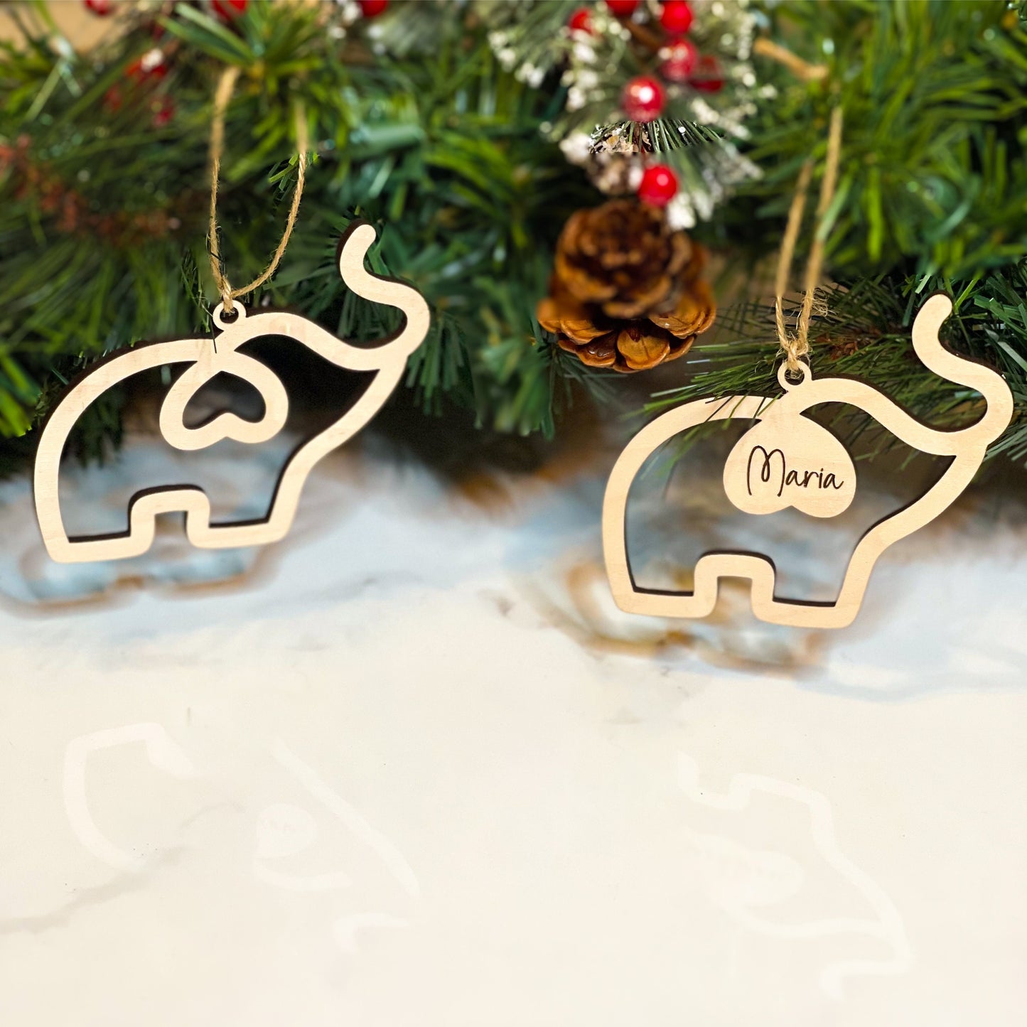 Elephant Christmas Ornament - Sisterhood Ornament