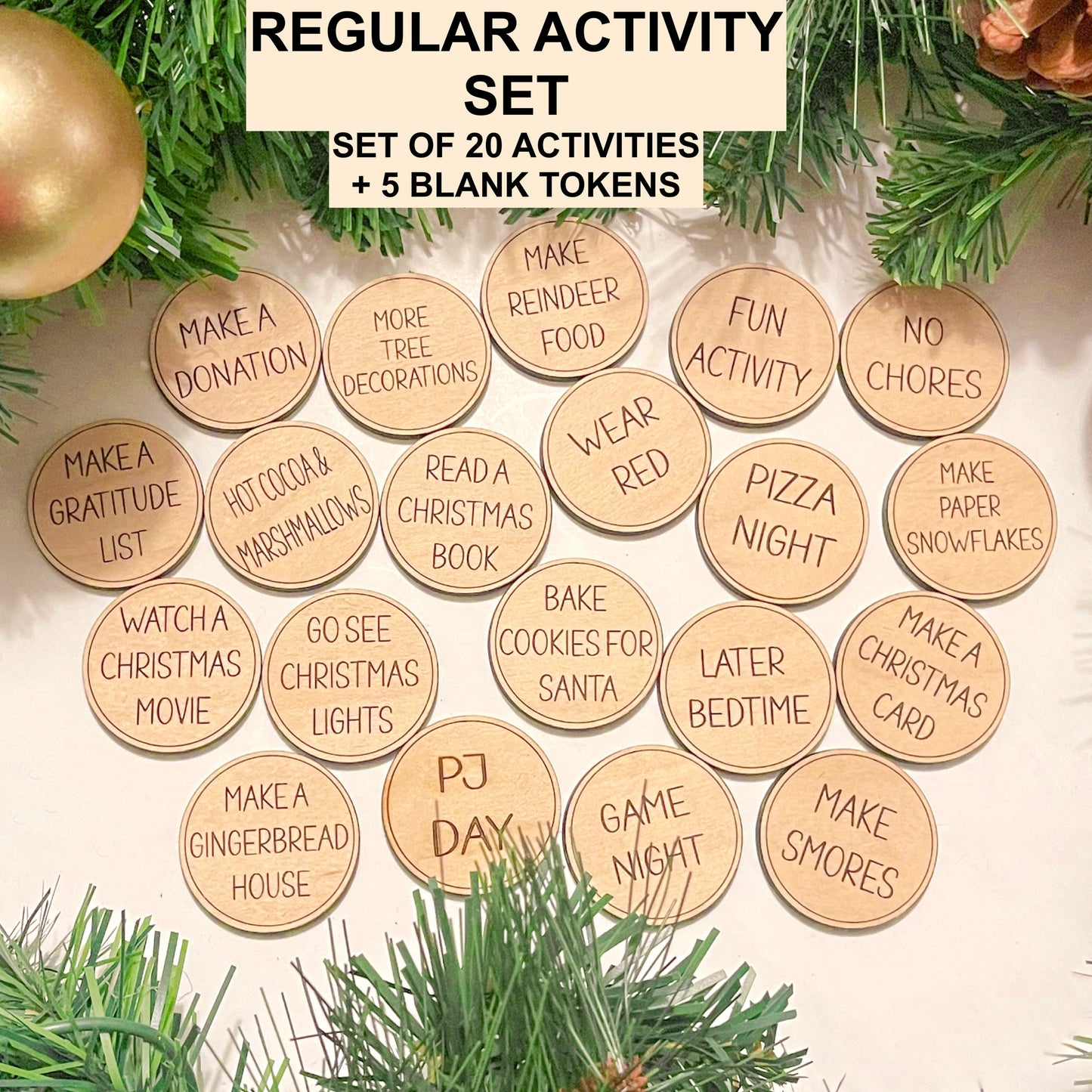 Christmas Advent Tokens - 25 Days of Christmas