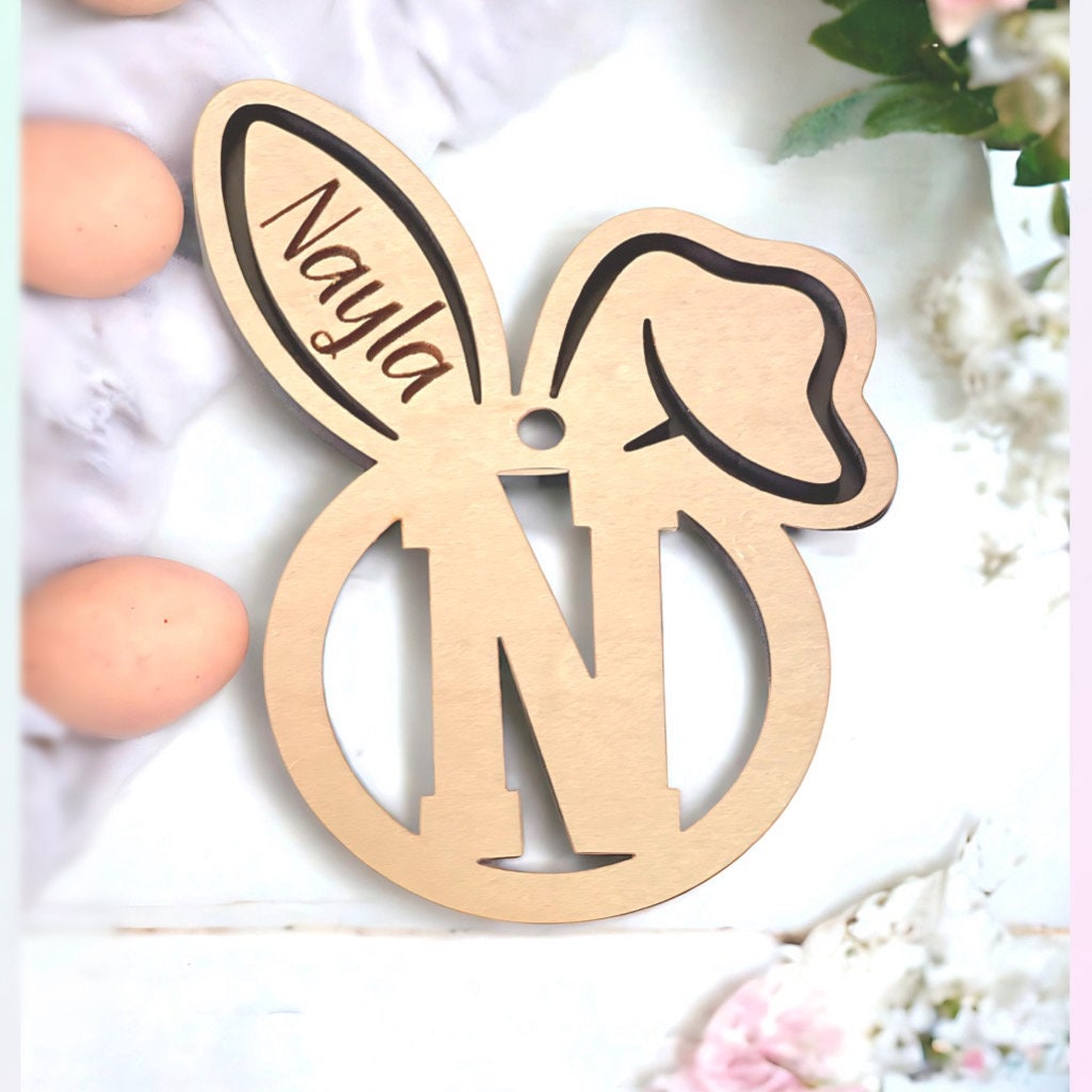 Easter Basket Tags, Easter Bunny Tag, Easter Name Tag, First Easter Gift, Easter Tags, Easter Classroom Favors, Kids Easter Basket