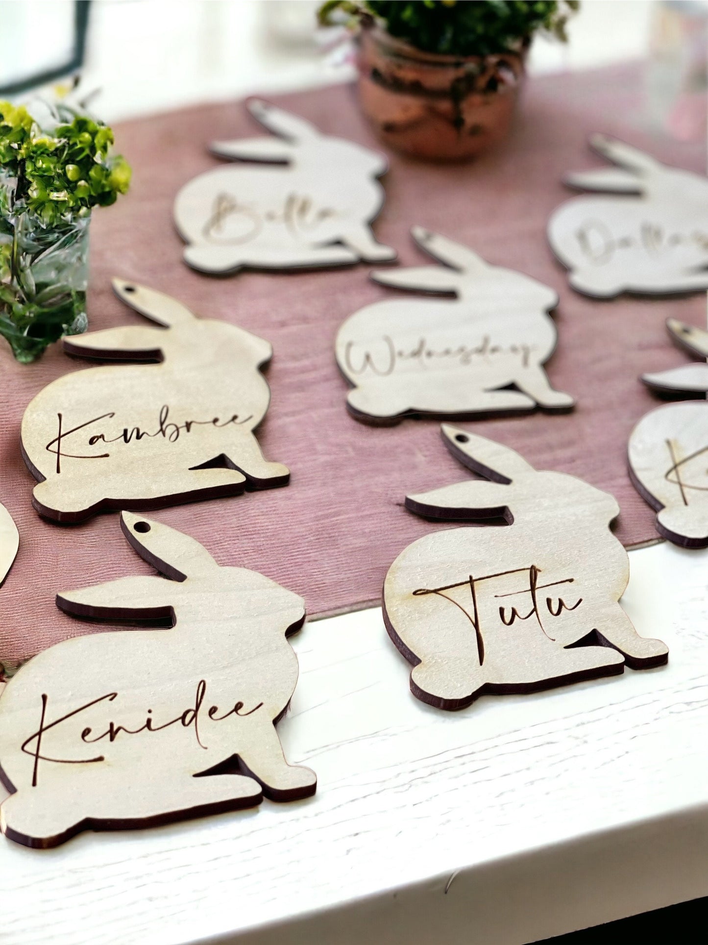 Personalized Easter Bunny Basket Tag