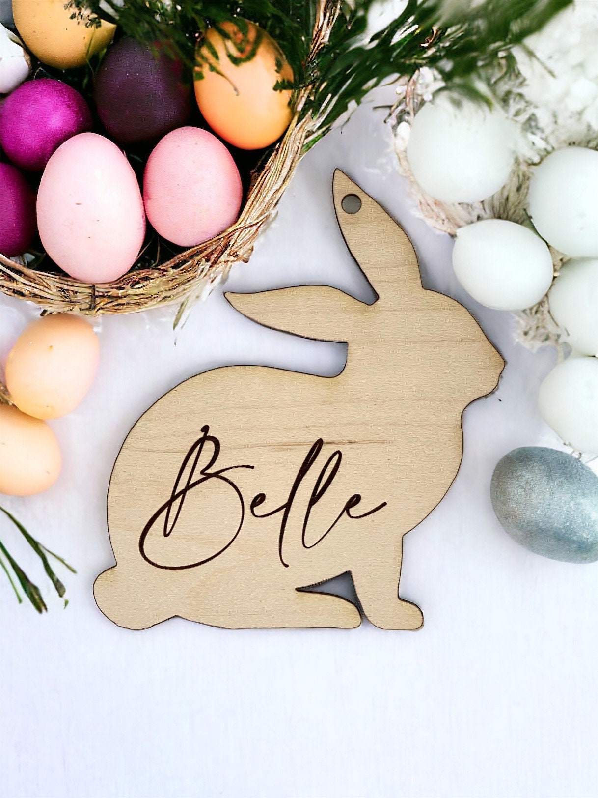 Personalized Easter Bunny Basket Tag