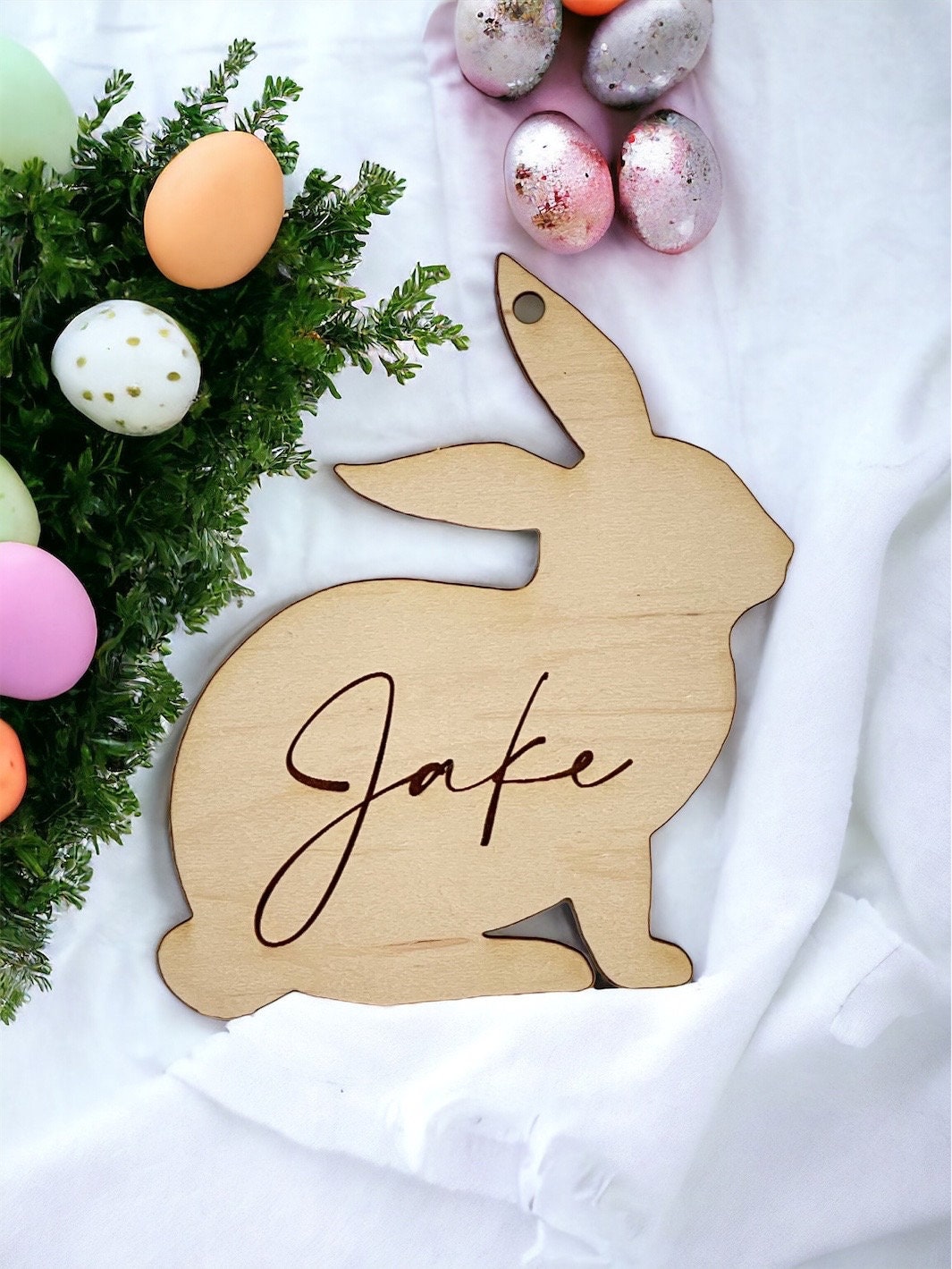 Personalized Easter Bunny Basket Tag