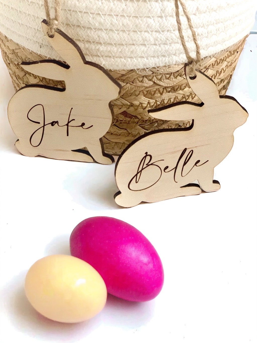 Personalized Easter Bunny Basket Tag