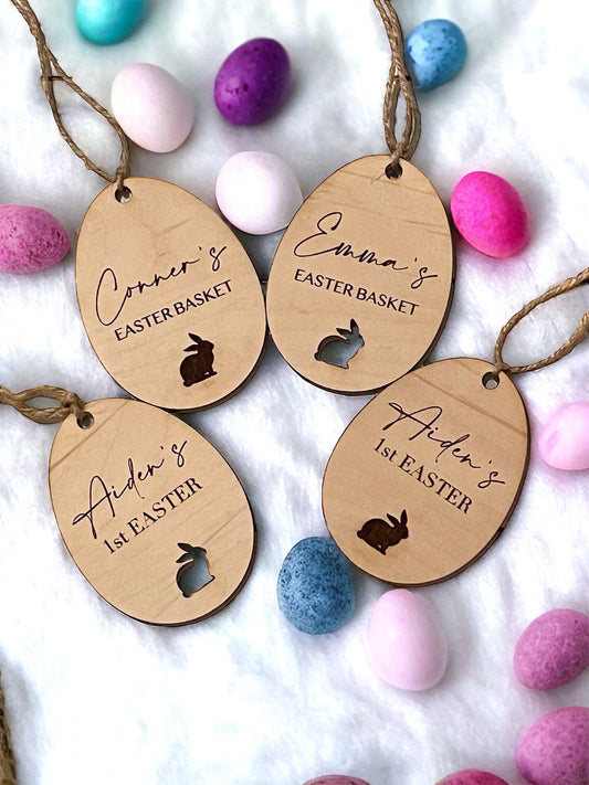 Personalized Easter Egg Basket Tag